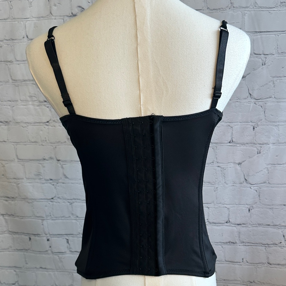 Morbid Threads Black Satin Corset Top - Picture 4 of 8